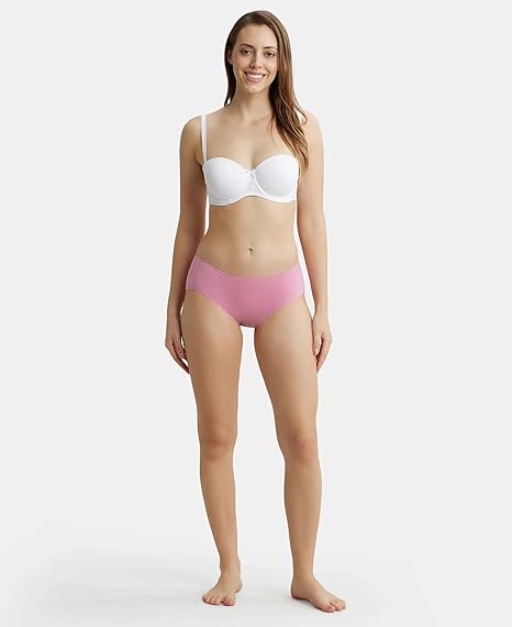 Jockey FE52 Women’s Strapless Underwired Bra – Padded Full Coverage Multiway Cotton Fit